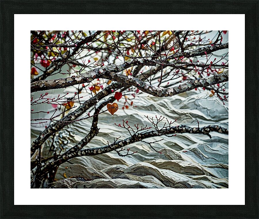 Heart Among Branches Lake Decor, Homer Nature Artwork