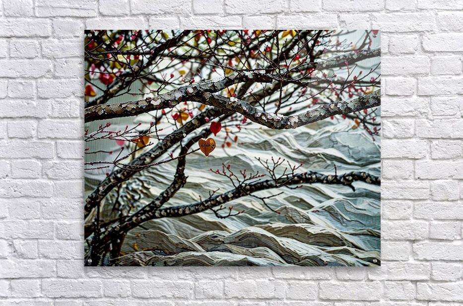 Heart Among Branches Lake Decor, Homer Nature Artwork