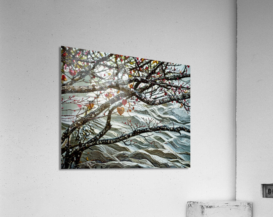 Heart Among Branches Lake Decor, Homer Nature Artwork