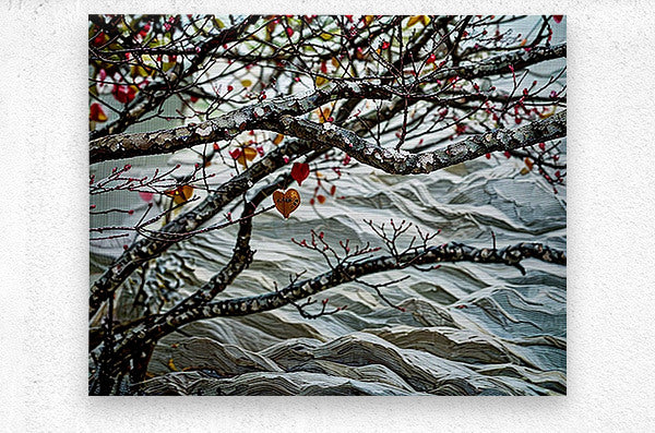 Heart Among Branches Lake Decor, Homer Nature Artwork