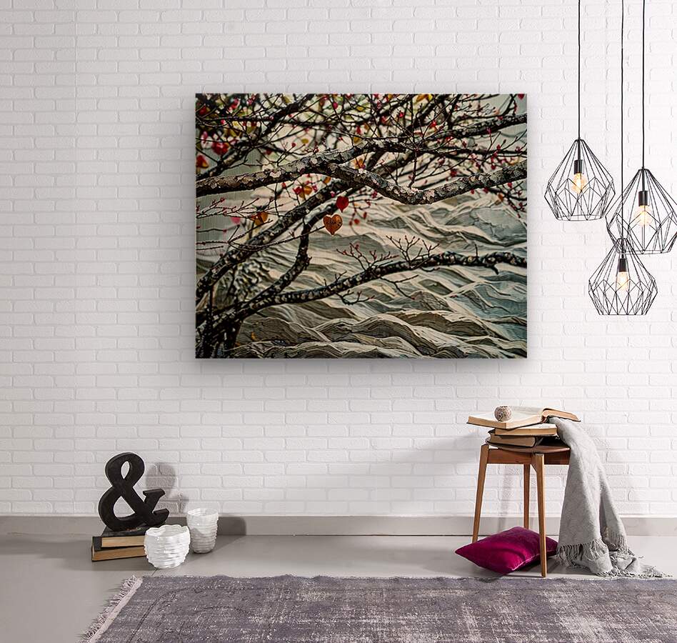 Heart Among Branches Lake Decor, Homer Nature Artwork
