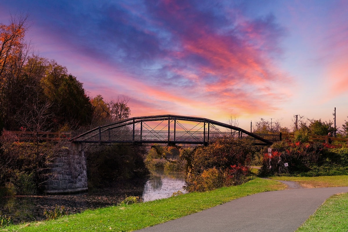 Bridge over Erie.  Central NY Syracuse NY Fine Art Color Print