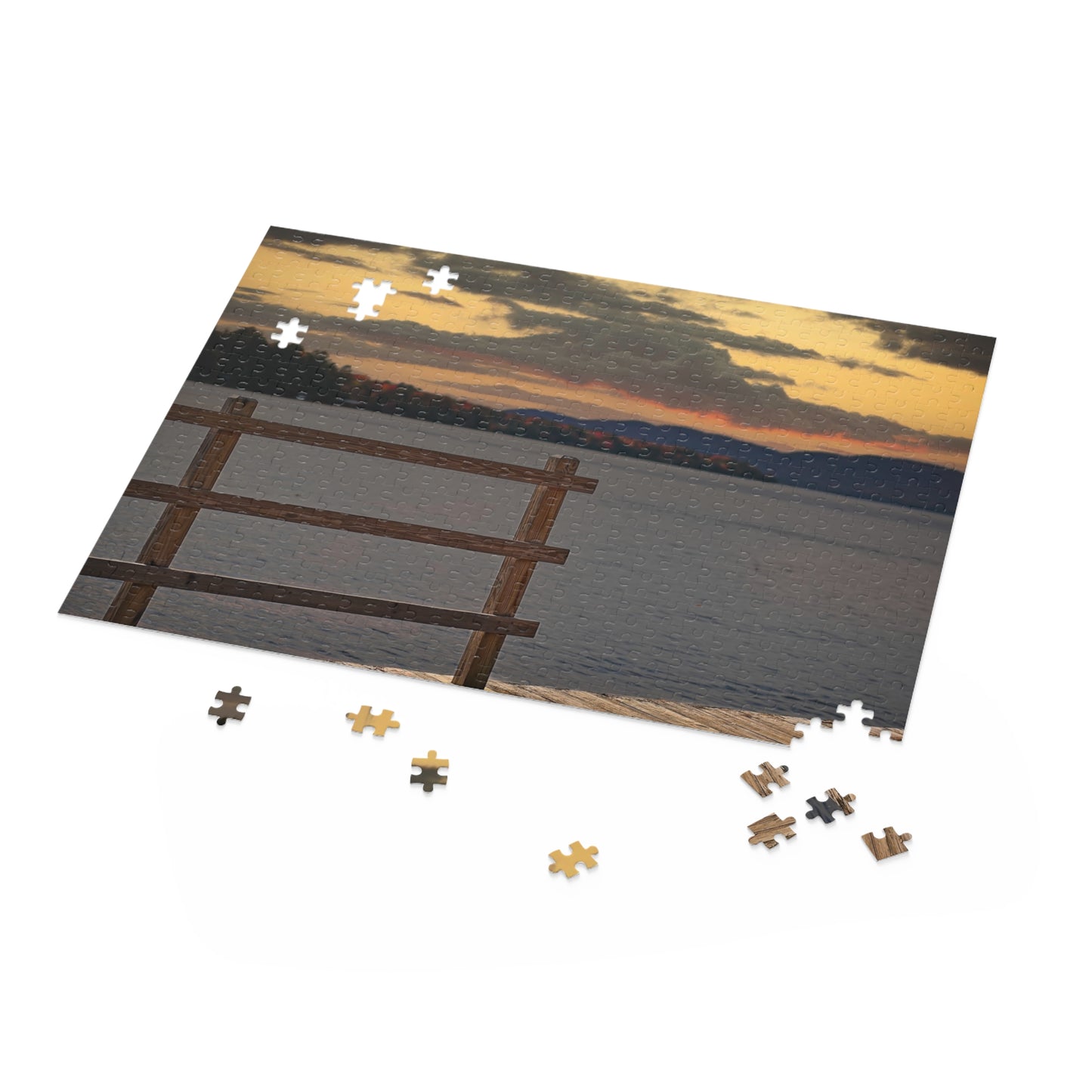 Dock Overlooking Fourth Lake ADK Puzzle (500-Piece)