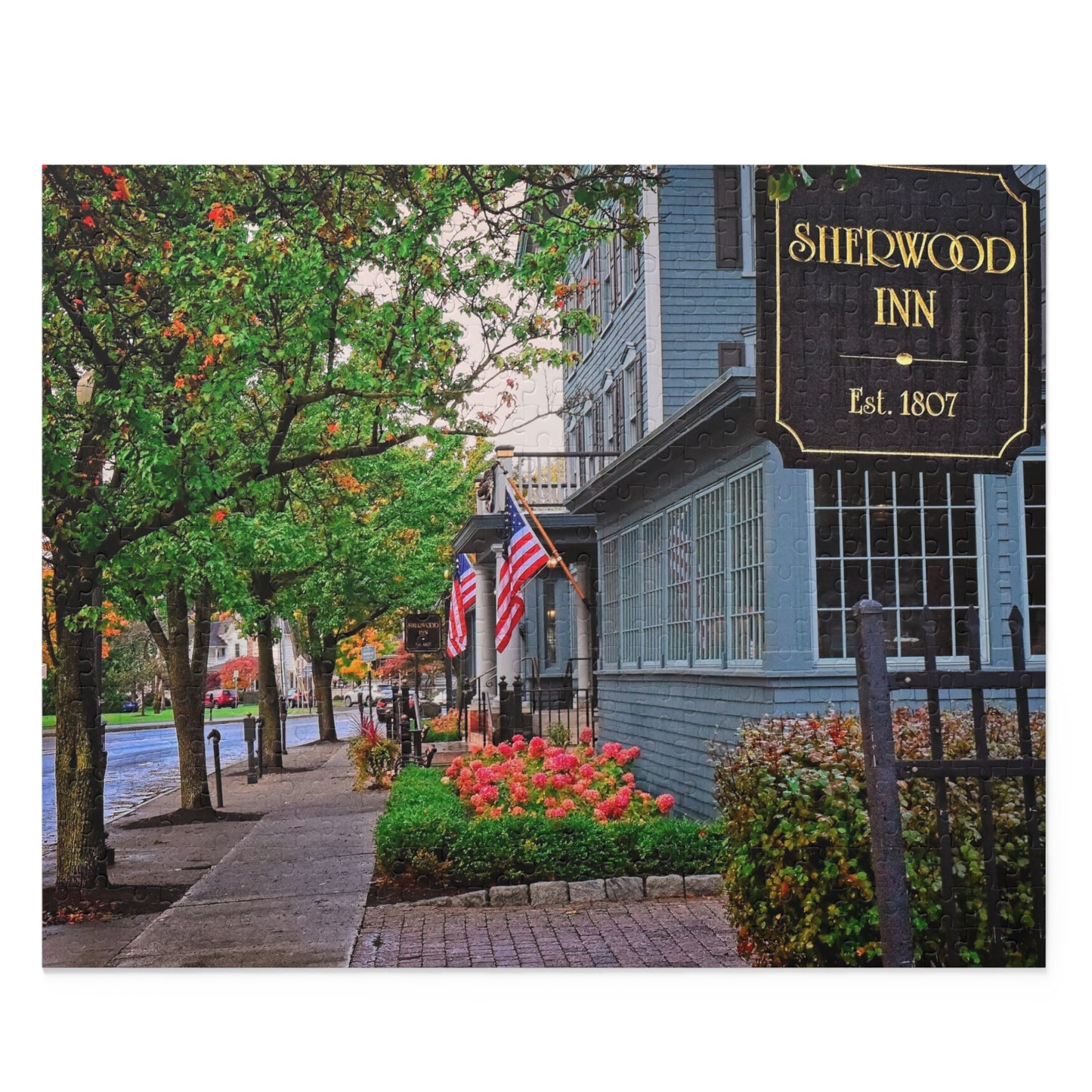 Finger Lakes Jigsaw Puzzle, Sherwood Inn (500-Piece), Skaneateles NY Gift, 500-Piece Puzzle for Adults