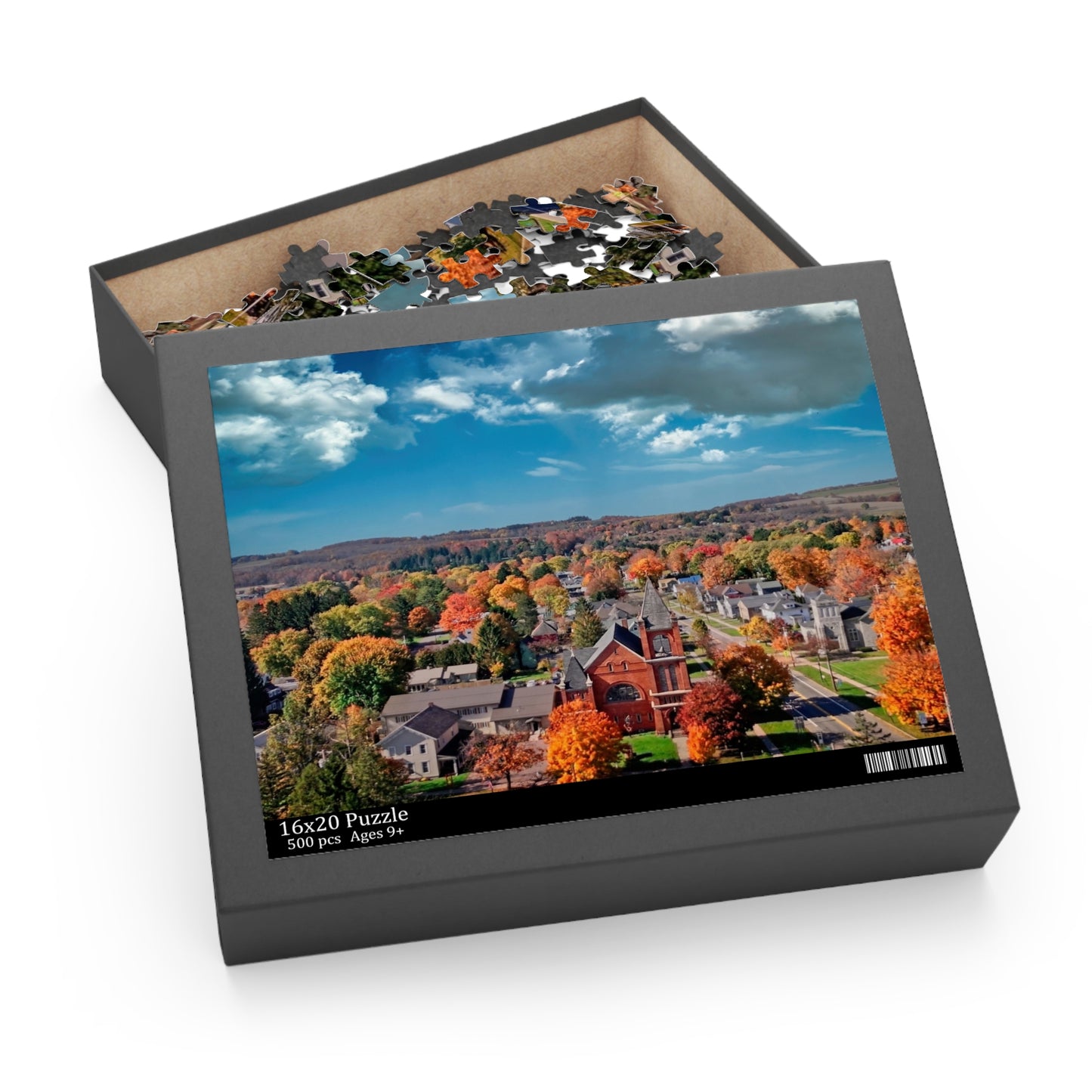 Center for the Arts Homer NY Puzzle (500-Piece)| Homer NY Concerts |Nature Puzzle | Autumn Puzzle | Puzzle Gift Idea