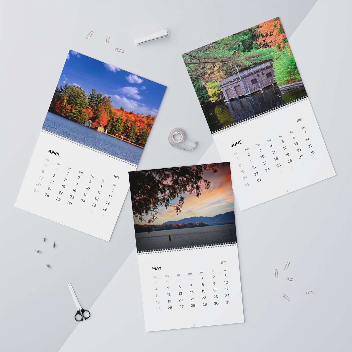 Scenic Nature Calendar | Finger Lakes / Central NY Wall Calendars (2025) | Nature Wall Calendar | Finger Lakes Gift