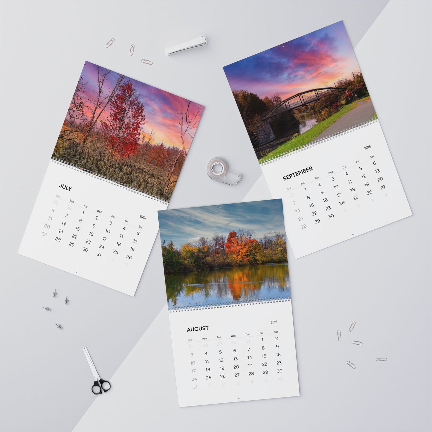 Scenic Nature Calendar | Finger Lakes / Central NY Wall Calendars (2025) | Nature Wall Calendar | Finger Lakes Gift