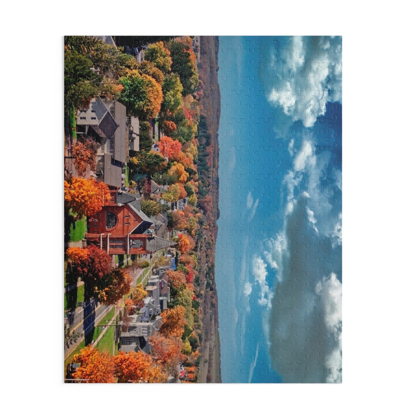 Center for the Arts Homer NY Puzzle (500-Piece)| Homer NY Concerts |Nature Puzzle | Autumn Puzzle | Puzzle Gift Idea