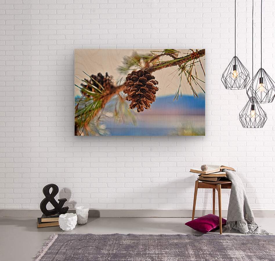 Smith Mountain Lake Pine Cone - Lake Decor, Lake Home Artwork